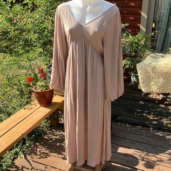 L Love Self maxi dress with tie lace back M - Picture 12 of 14